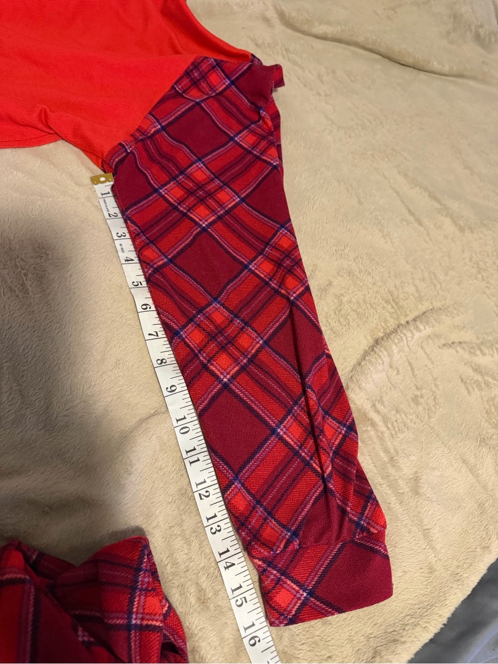 Pioneer Woman Red Plaid Pajama Set size XL Flannel Sleep Set - Picture 5 of 7